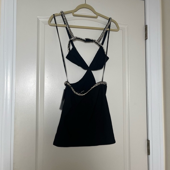 NWT‎ Retrofete Sharlene Rhinestone Mini Dress Size XXS - Picture 4 of 5